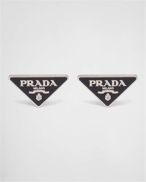 prada tag earrings|Prada earrings cheap.